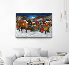 On prend un taxi by Nicole Laporte on GIANT ART - brown winter scenes
