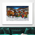 On prend un taxi by Nicole Laporte on GIANT ART - brown winter scenes