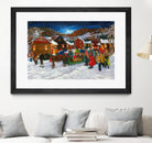 On prend un taxi by Nicole Laporte on GIANT ART - brown winter scenes