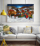 On prend un taxi by Nicole Laporte on GIANT ART - brown winter scenes