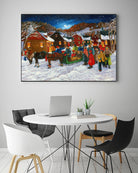 On prend un taxi by Nicole Laporte on GIANT ART - brown winter scenes