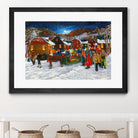 On prend un taxi by Nicole Laporte on GIANT ART - brown winter scenes