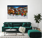 On prend un taxi by Nicole Laporte on GIANT ART - brown winter scenes