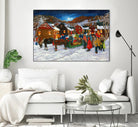 On prend un taxi by Nicole Laporte on GIANT ART - brown winter scenes