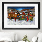 On prend un taxi by Nicole Laporte on GIANT ART - brown winter scenes