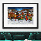 On prend un taxi by Nicole Laporte on GIANT ART - brown winter scenes
