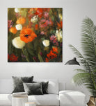 Prairie fleurie by Claude Tremblay on GIANT ART - green floral