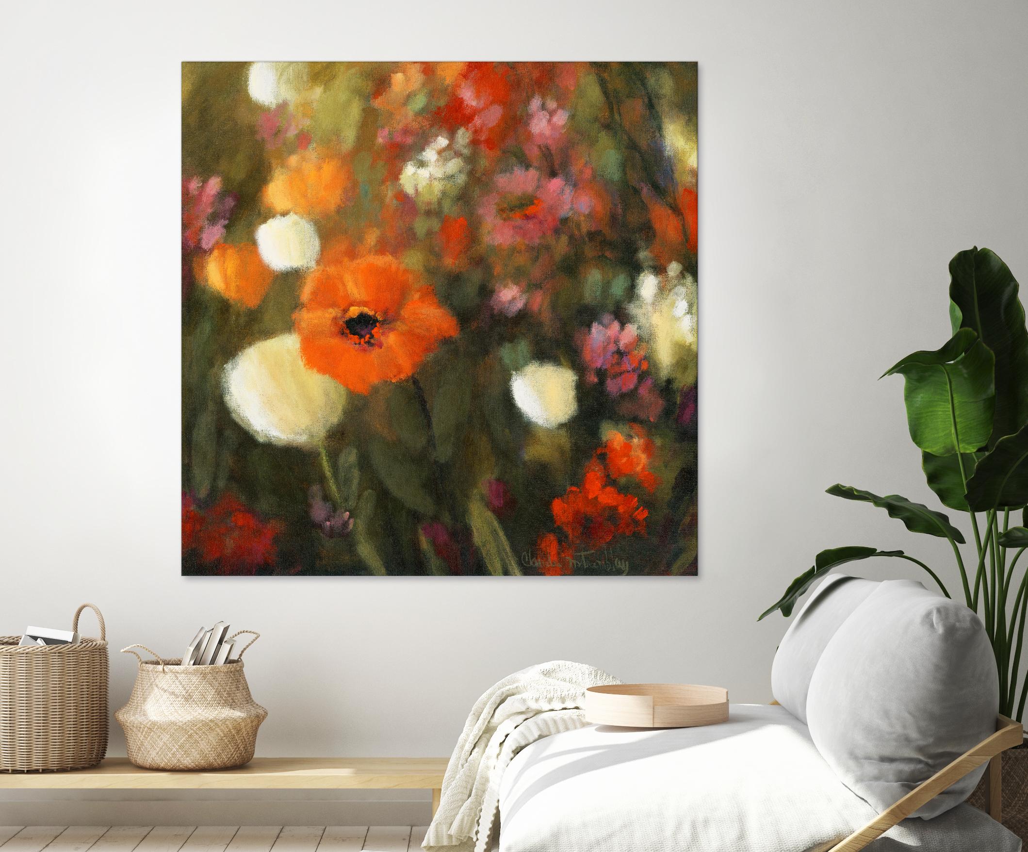 Prairie fleurie by Claude Tremblay on GIANT ART - green floral