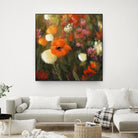 Prairie fleurie by Claude Tremblay on GIANT ART - green floral