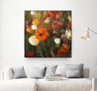 Prairie fleurie by Claude Tremblay on GIANT ART - green floral