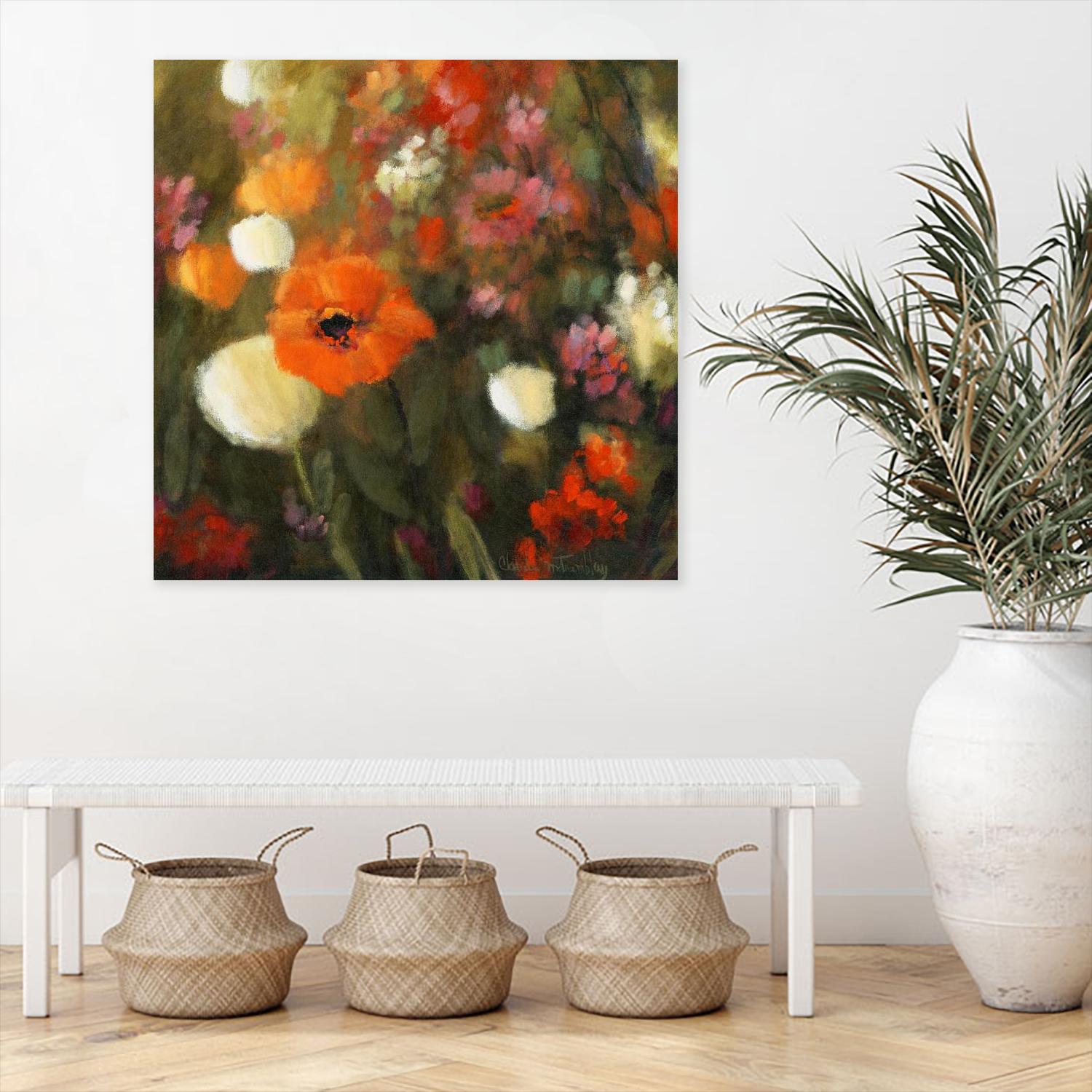 Prairie fleurie by Claude Tremblay on GIANT ART - green floral