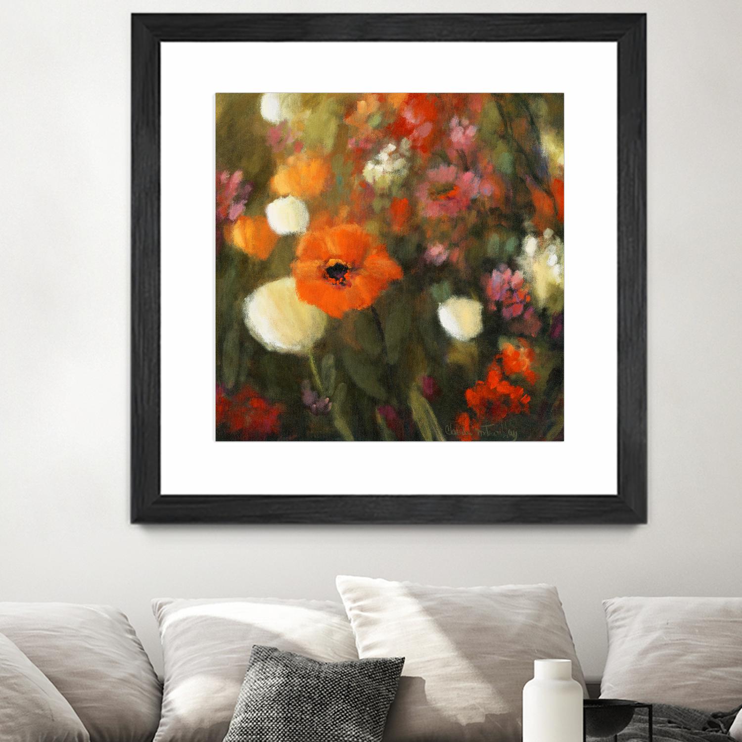 Prairie fleurie by Claude Tremblay on GIANT ART - green floral