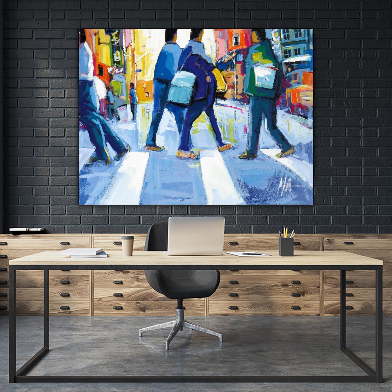 Go City III by Marc Archambault on GIANT ART - green city scene