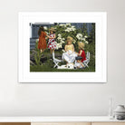 Golden Party by Sarah Fecteau on GIANT ART - red naive