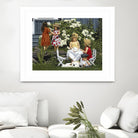 Golden Party by Sarah Fecteau on GIANT ART - red naive