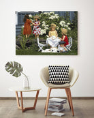 Golden Party by Sarah Fecteau on GIANT ART - red naive