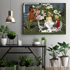 Golden Party by Sarah Fecteau on GIANT ART - red naive