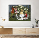 Golden Party by Sarah Fecteau on GIANT ART - red naive