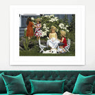 Golden Party by Sarah Fecteau on GIANT ART - red naive