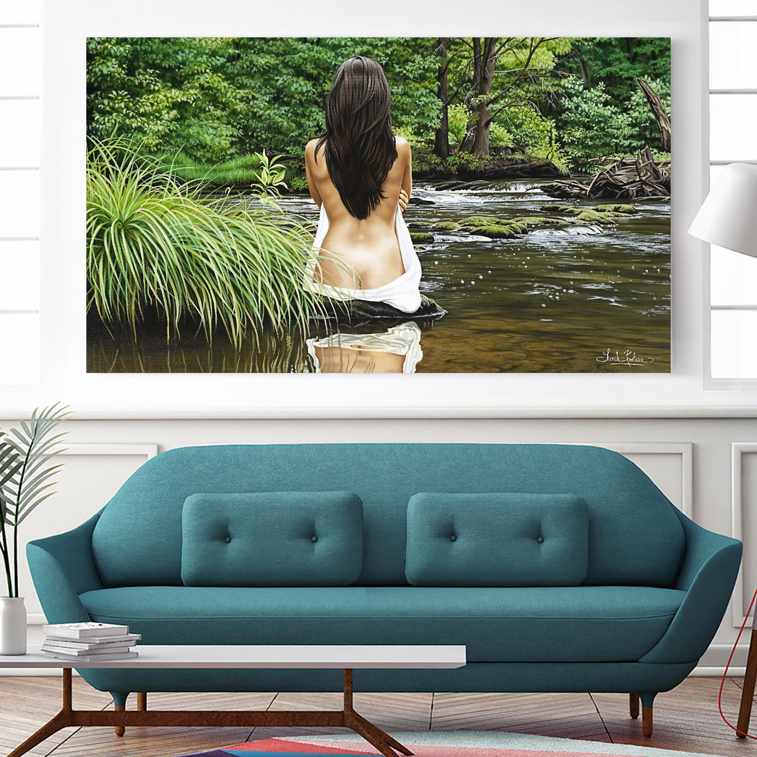 La rivière des romances by Sarah Fecteau on GIANT ART - beige nude