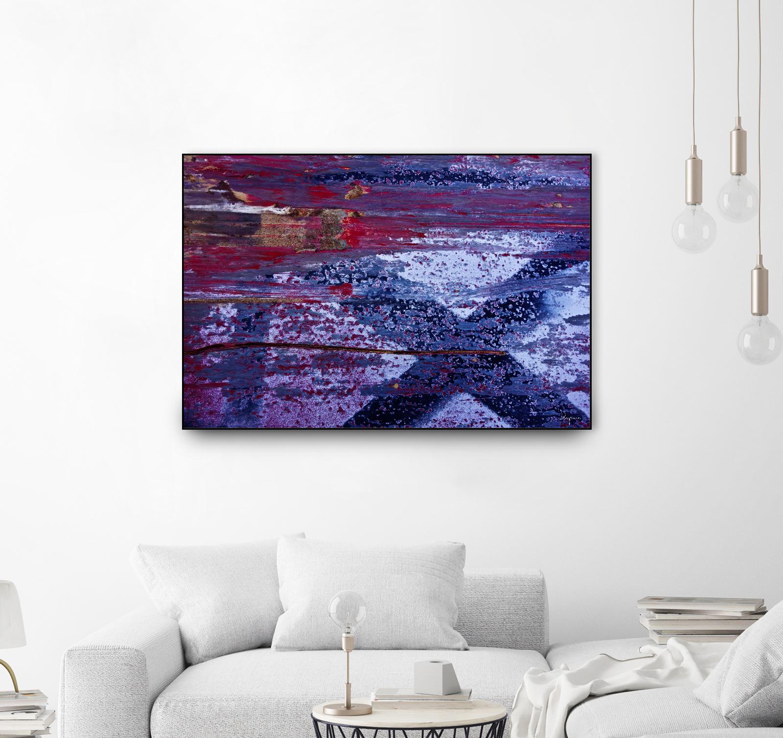 We Meet Halfway I by Jean-François Dupuis on GIANT ART - purple abstract