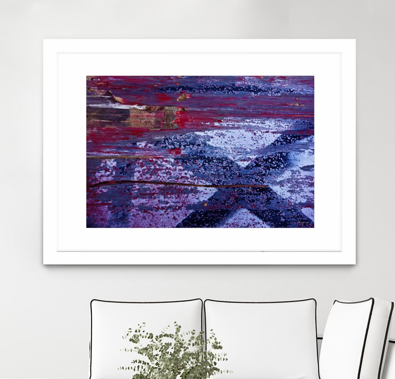 We Meet Halfway I by Jean-François Dupuis on GIANT ART - purple abstract