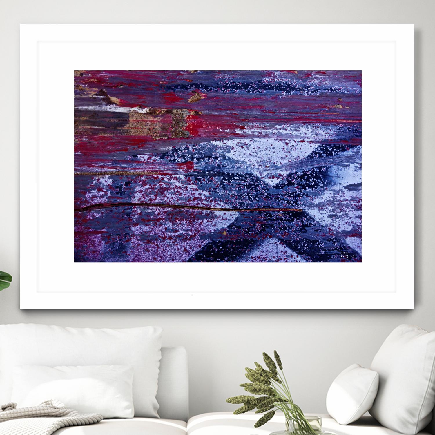 We Meet Halfway I by Jean-François Dupuis on GIANT ART - purple abstract