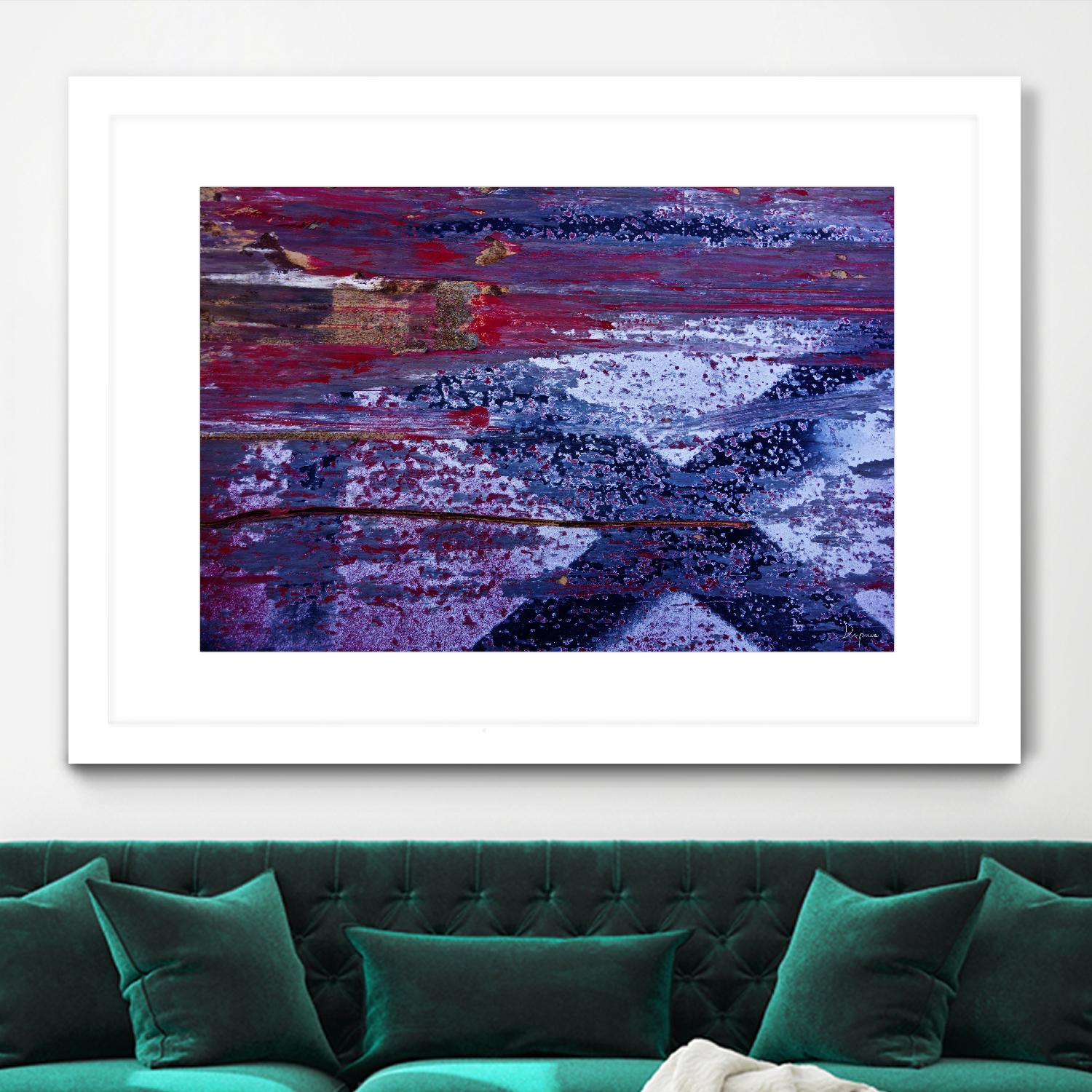 We Meet Halfway I by Jean-François Dupuis on GIANT ART - purple abstract