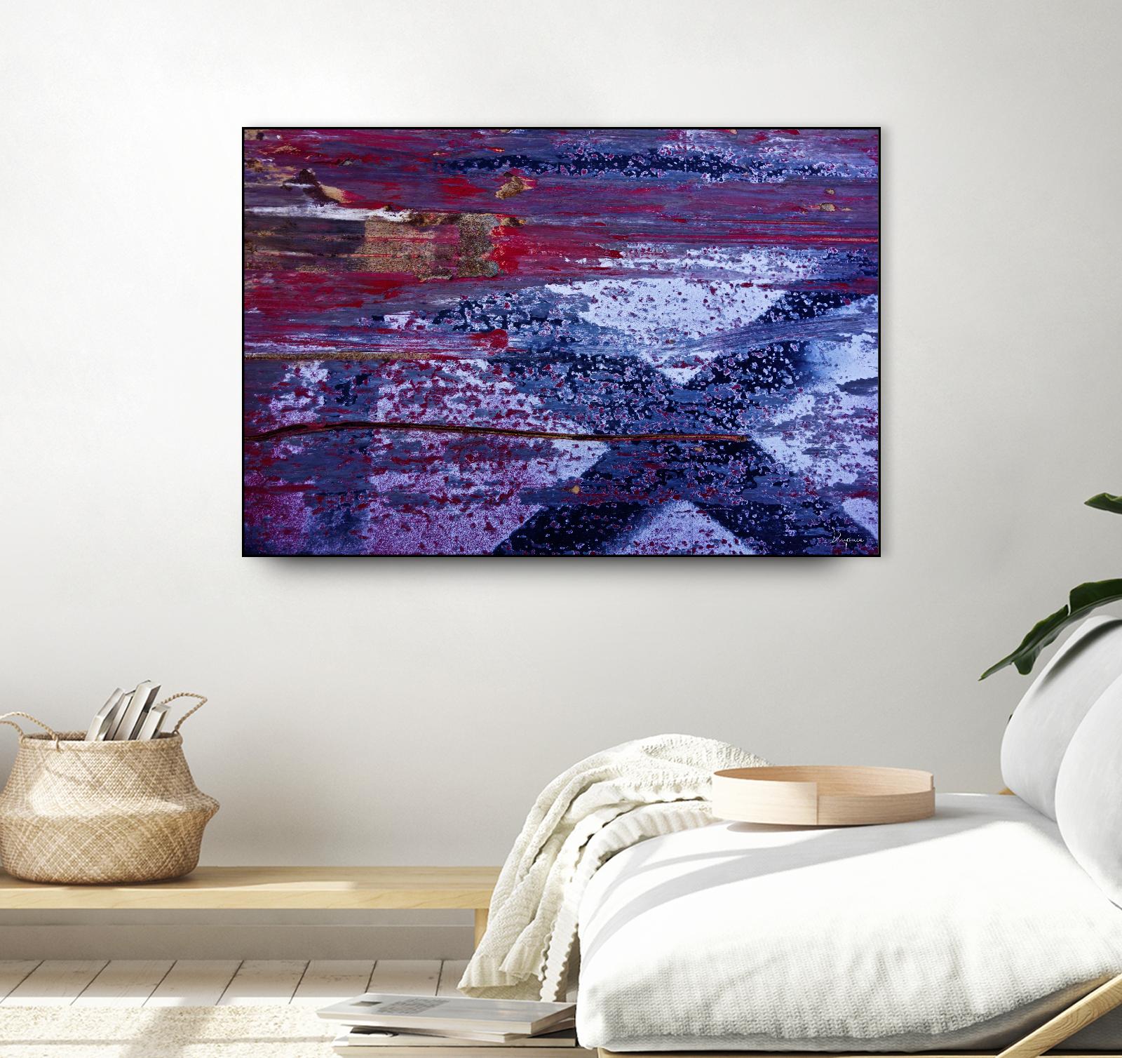 We Meet Halfway I by Jean-François Dupuis on GIANT ART - purple abstract
