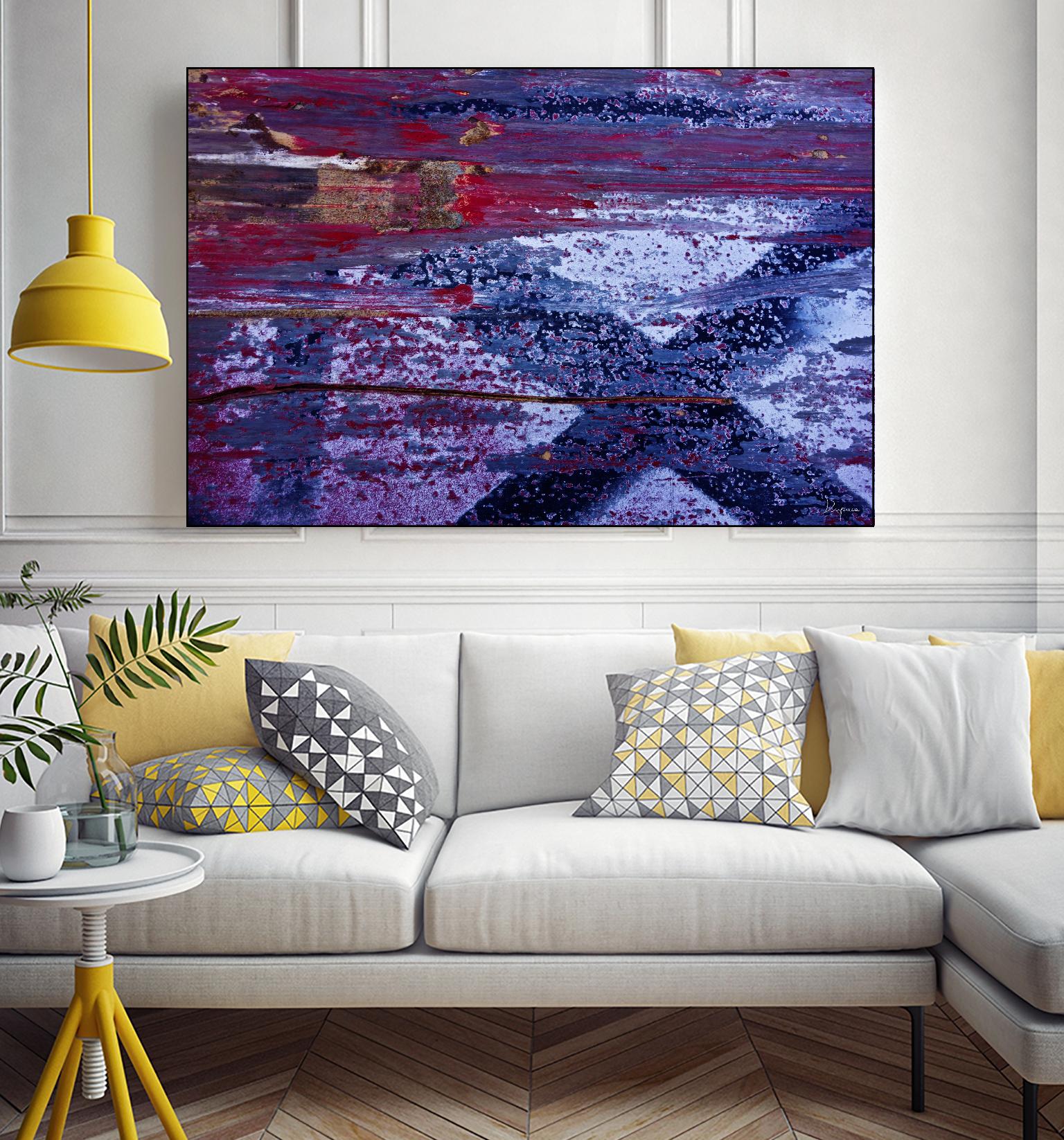 We Meet Halfway I by Jean-François Dupuis on GIANT ART - purple abstract