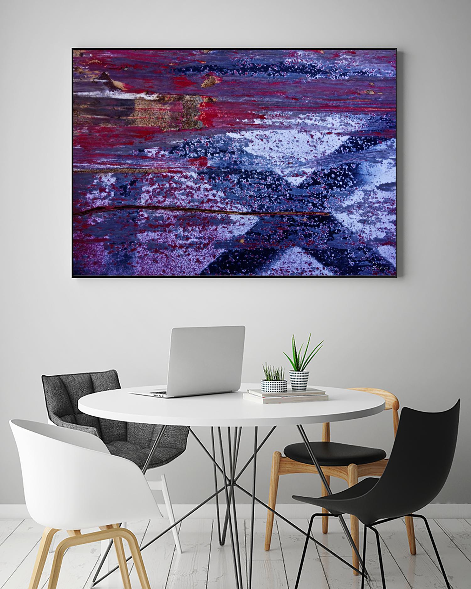 We Meet Halfway I by Jean-François Dupuis on GIANT ART - purple abstract