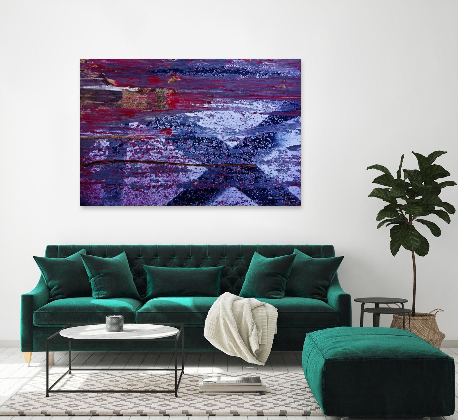 We Meet Halfway I by Jean-François Dupuis on GIANT ART - purple abstract