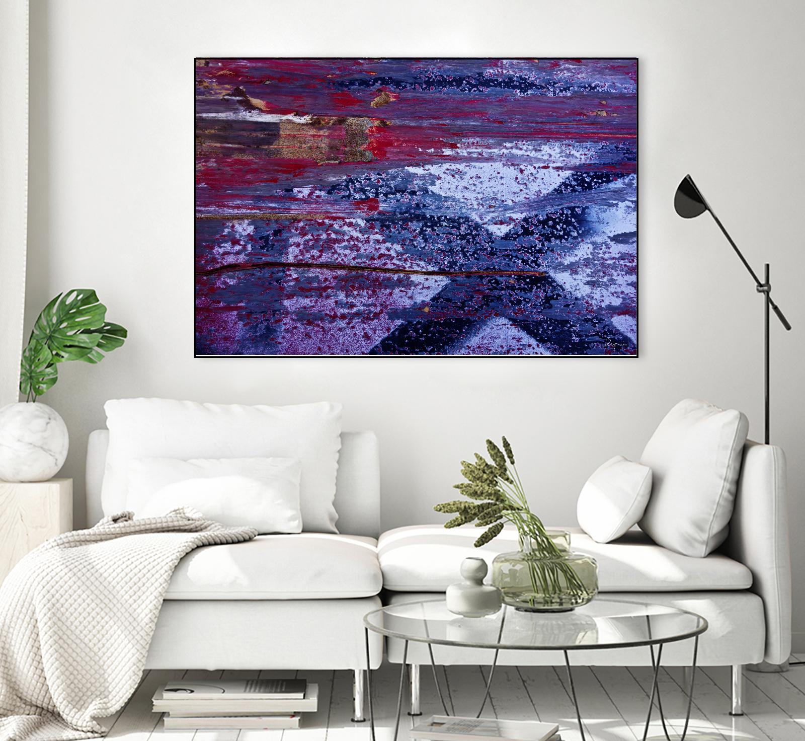 We Meet Halfway I by Jean-François Dupuis on GIANT ART - purple abstract
