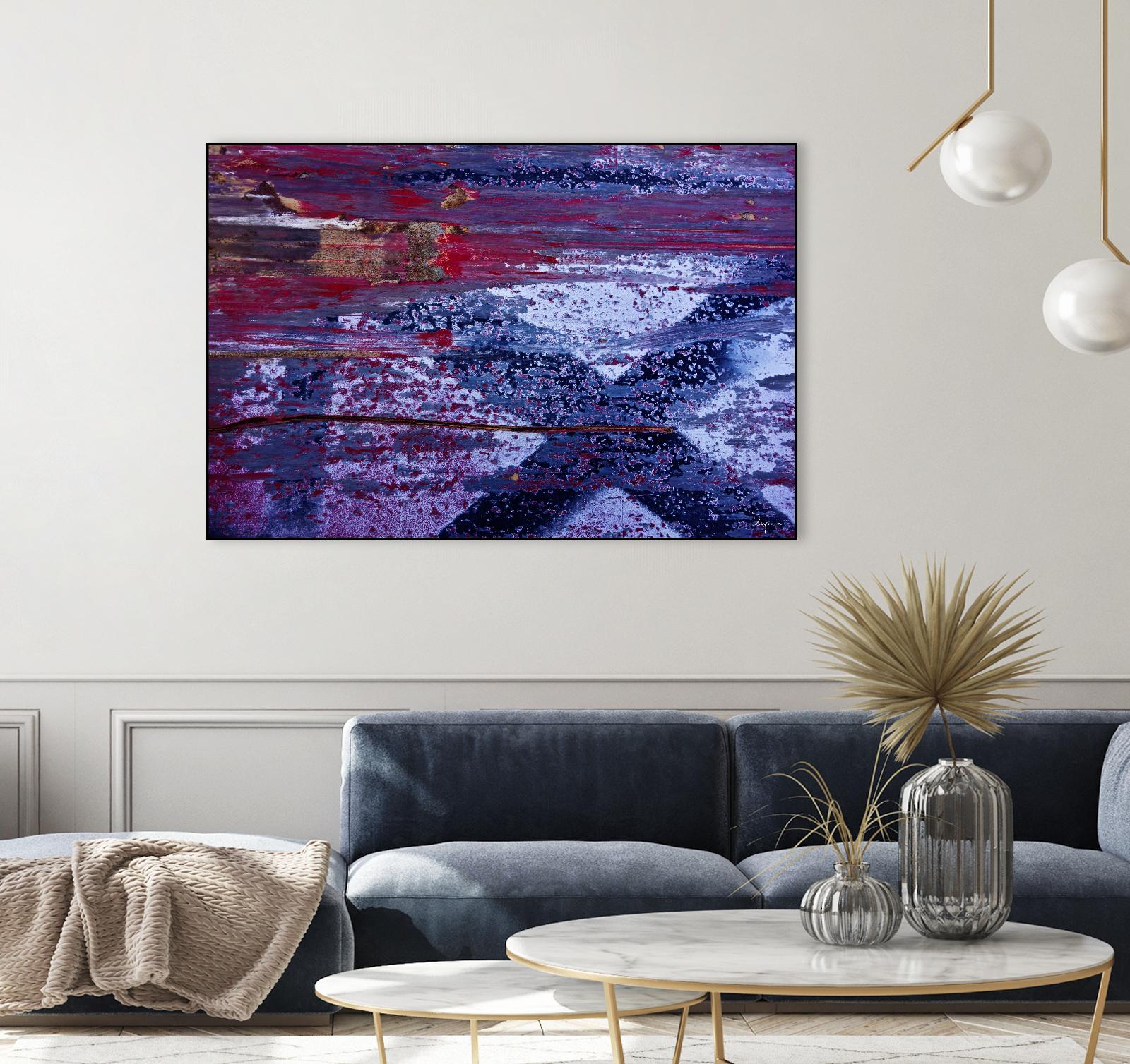 We Meet Halfway I by Jean-François Dupuis on GIANT ART - purple abstract