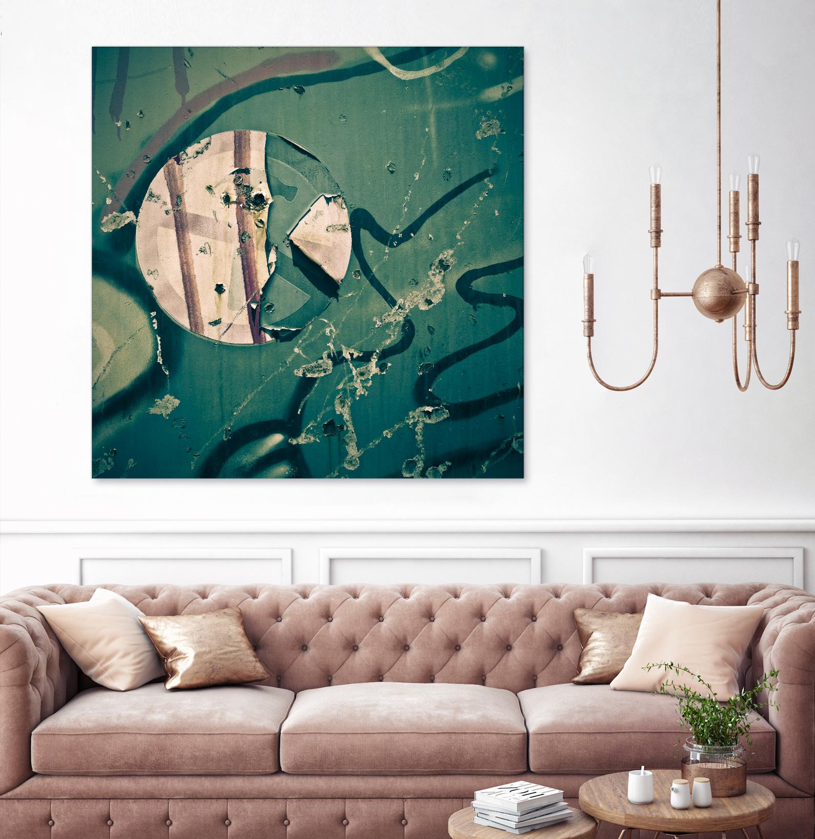 Contrast in Metal III by Jean-François Dupuis on GIANT ART - pink abstract rust