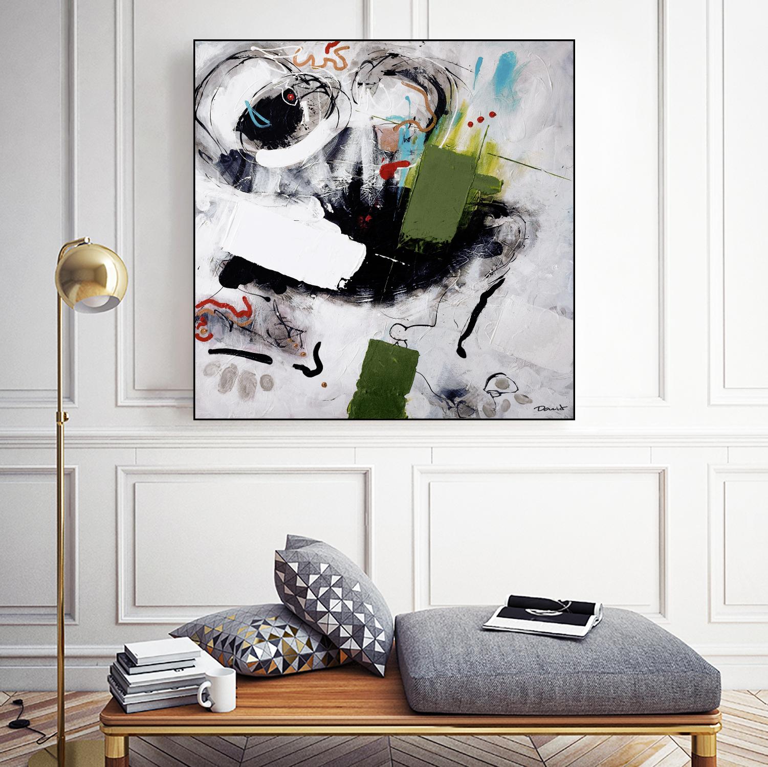 Kérouac by Pierre David on GIANT ART - green abstract