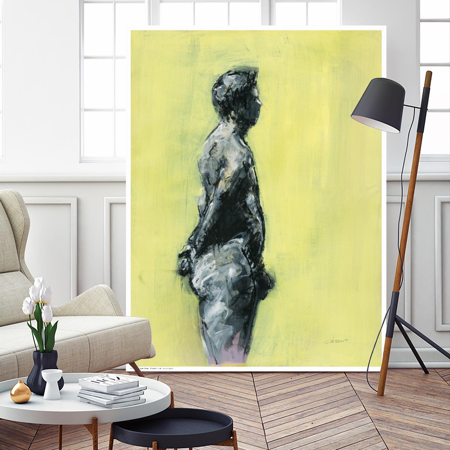 Rizas by Jacques Clement on GIANT ART - grey nude