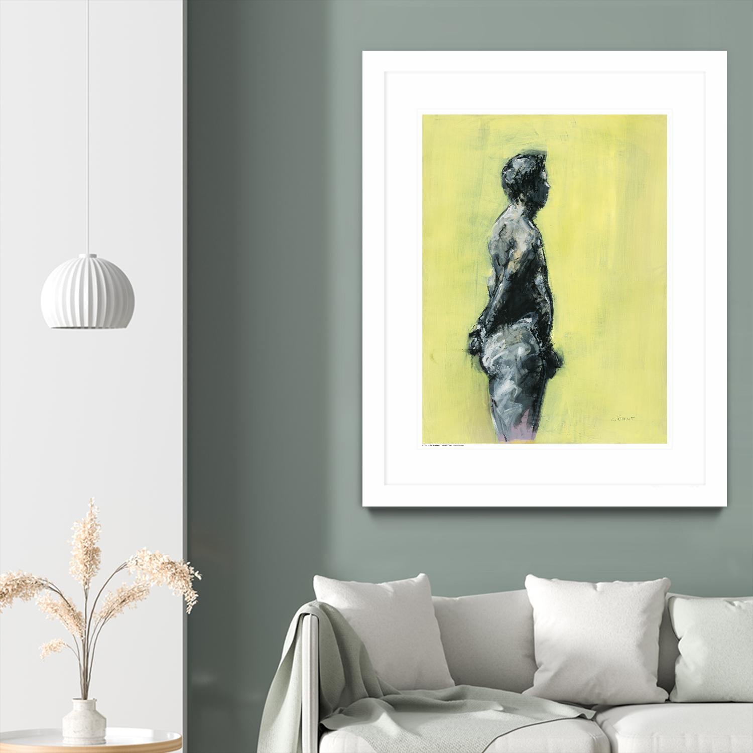 Rizas by Jacques Clement on GIANT ART - grey nude