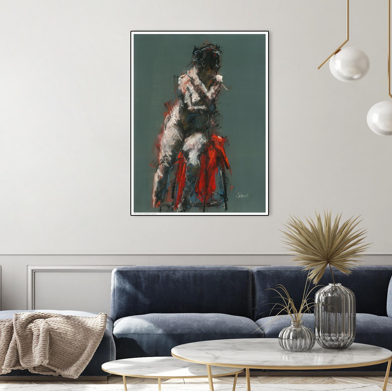 Hadel by Jacques Clement on GIANT ART - red nude