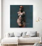 Emary by Jacques Clement on GIANT ART - beige nude