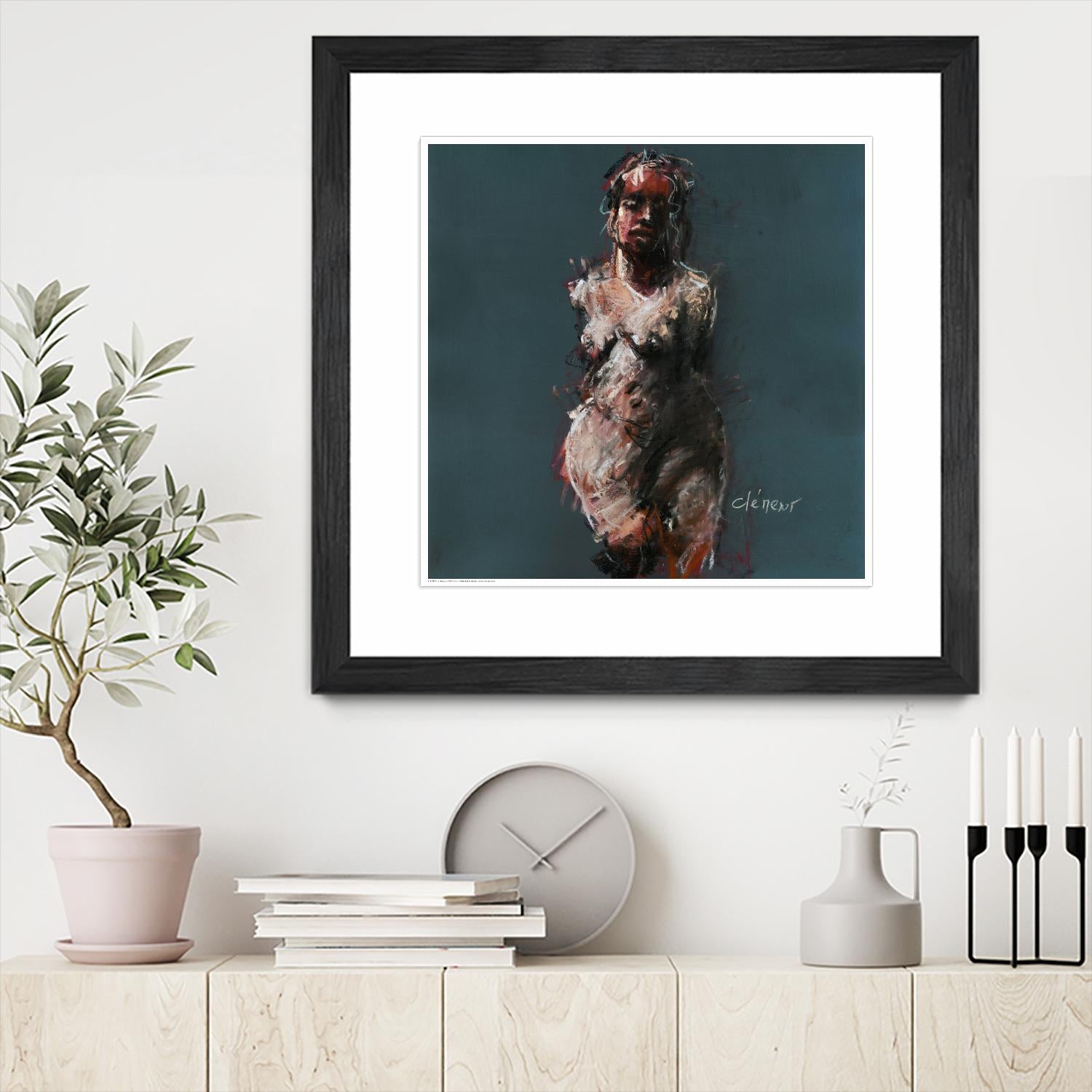 Emary by Jacques Clement on GIANT ART - beige nude