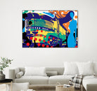 Delvautitude by Ray Lengelé on GIANT ART - blue pop art - alternative