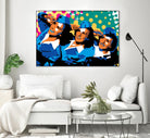 Sisters by Ray Lengelé on GIANT ART - green pop art - alternative