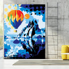 Ballon by Ray Lengelé on GIANT ART - blue landscape artistes du québec