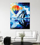 Ballon by Ray Lengelé on GIANT ART - blue landscape artistes du québec