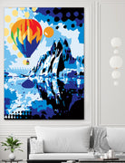 Ballon by Ray Lengelé on GIANT ART - blue landscape artistes du québec