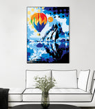 Ballon by Ray Lengelé on GIANT ART - blue landscape artistes du québec