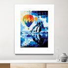 Ballon by Ray Lengelé on GIANT ART - blue landscape artistes du québec