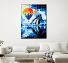 Ballon by Ray Lengelé on GIANT ART - blue landscape artistes du québec