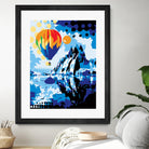 Ballon by Ray Lengelé on GIANT ART - blue landscape artistes du québec